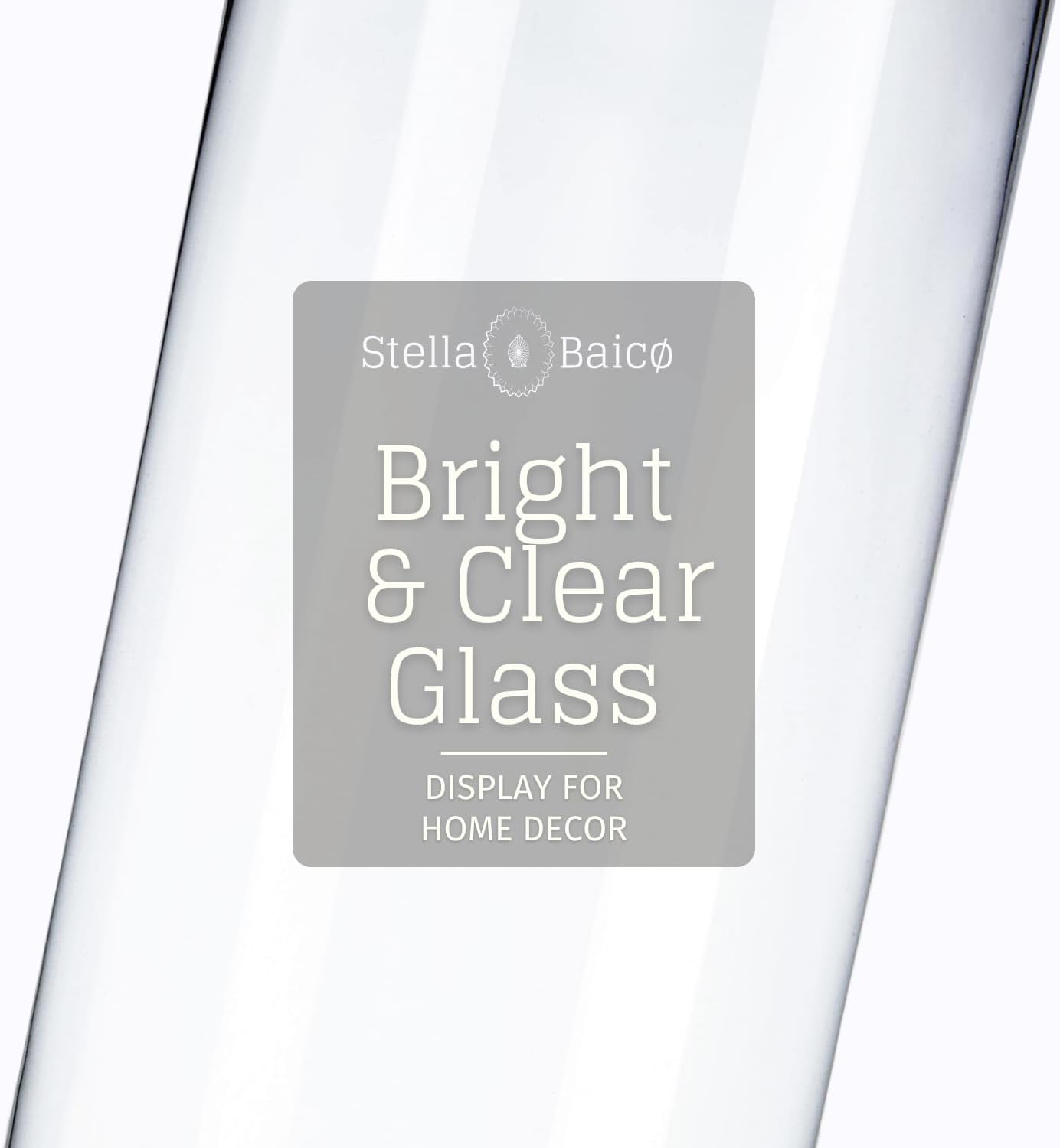 Tall Glass Apothecary Jars, Clear Candy Jar with Lid, Elegant Decorative Jars for Wedding and Party (Height: 17", Diameter: 4")