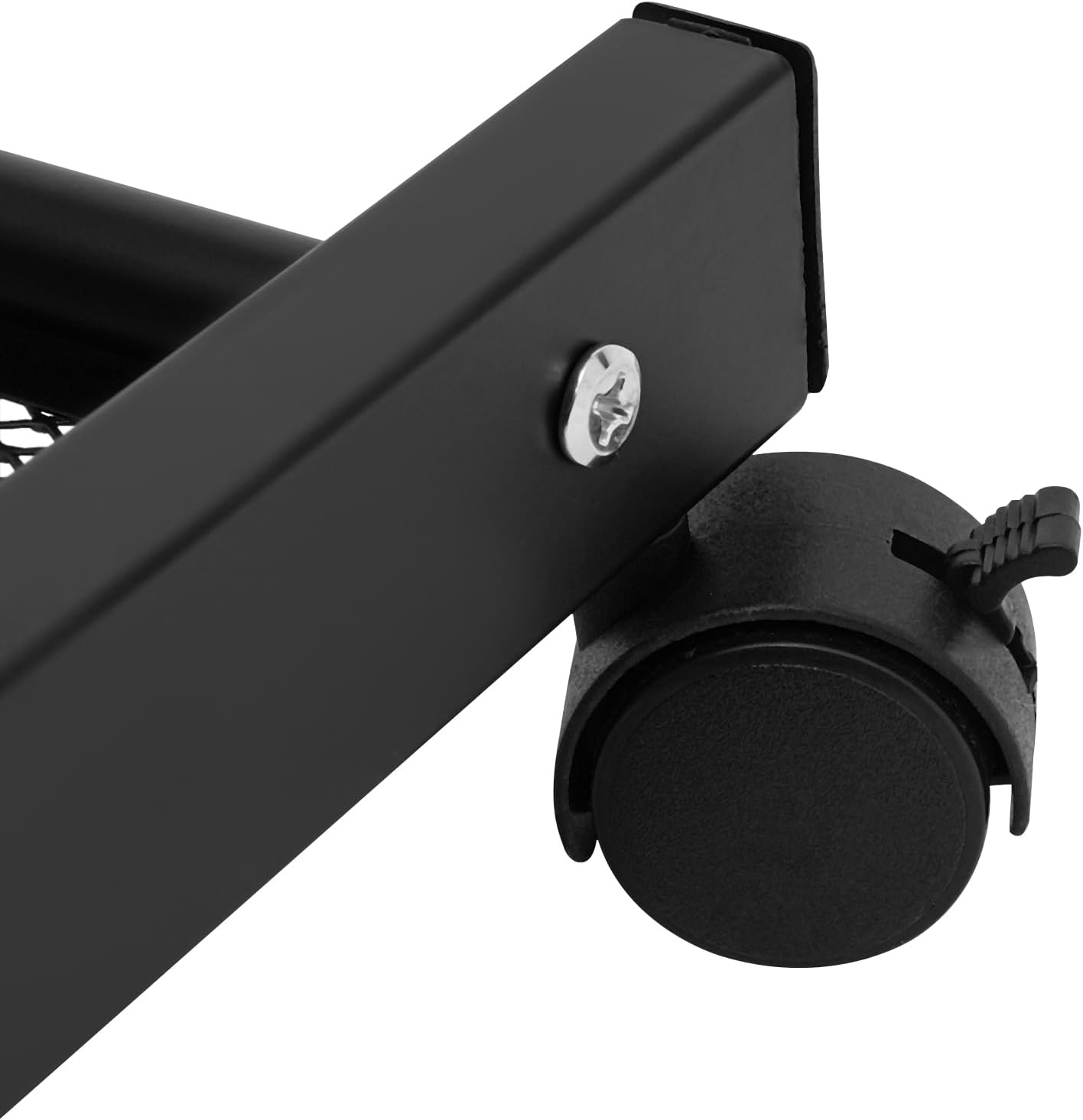 5-Tier Magazine Rack Floor Standing Brochure Display Stand with Universal Wheels & Brakes Metal Magazine Display Rack for Office, Shop