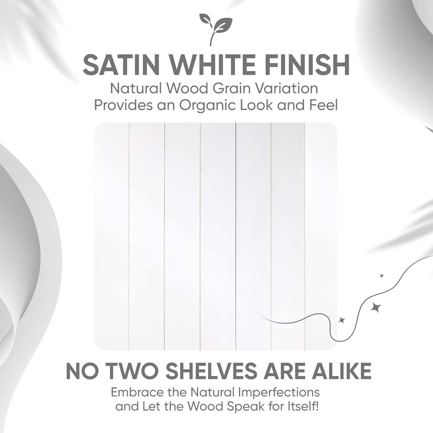 Homeforia White Floating Shelf 12 inch, High End Solid Real Wood Small 12inch Floating Shelves for Wall Mounted, White Wooden 12 in Floating Shelves, Heavy Duty Bracket, 12 X 6.5 X 1.75 inch, Set of 4