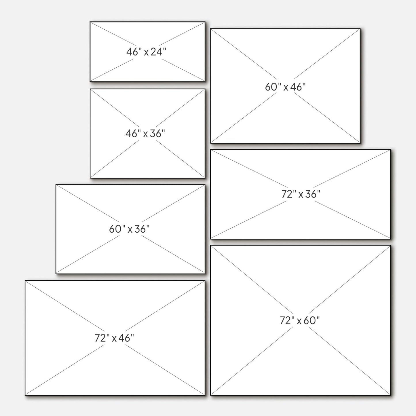 SIGNWIN 36"x60" Extra Large Framed Wall Art Muted Forest Path Soft Misty Woodland Scene Illustration for Home Living Room Bedroom Decor (Frame Assembly Required)