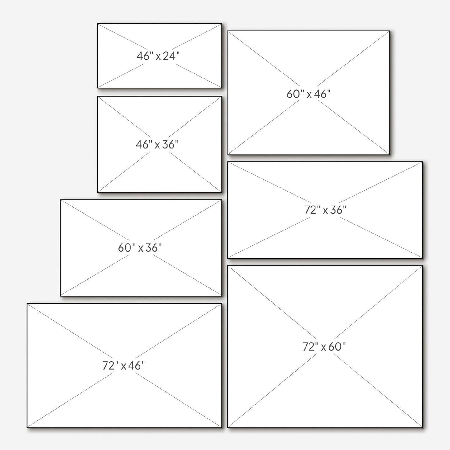 SIGNWIN 46"x60" Extra Large Framed Wall Art Silhouetted Trees at Dusk, Dramatic Forest and Cloudscape for Home Living Room Bedroom Decor (Frame Assembly Required)