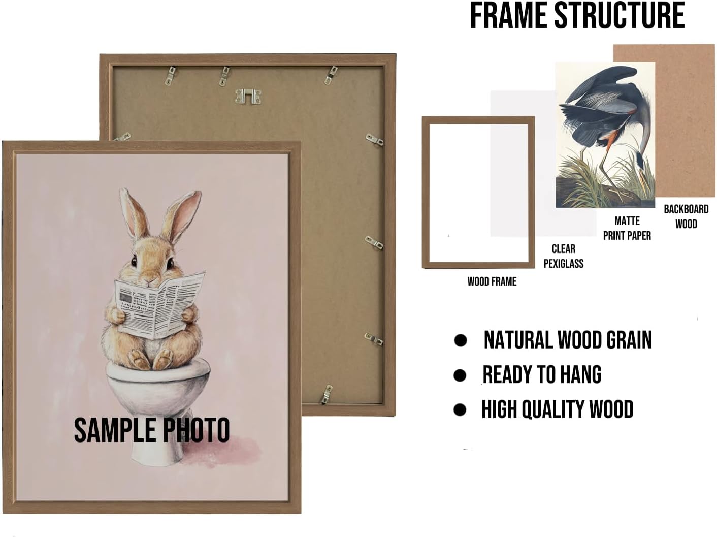 Dark Tunnel Poster Art Print, Halloween Scary Vintage Wall Art Academia Spooky Painting Decoration for Horror Prints, Gothic Posters Bedroom Decor 89 (Dark Tunnel, 16 x 20 inches, Wood Frame)