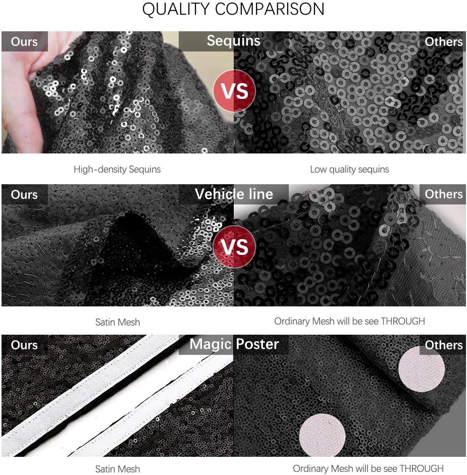 Glitter Black Tree Skirt 36 Inches Small Tree Skirt Sequin Fabric Xmas Tabletop Tree Christmas Halloween Party Ornaments