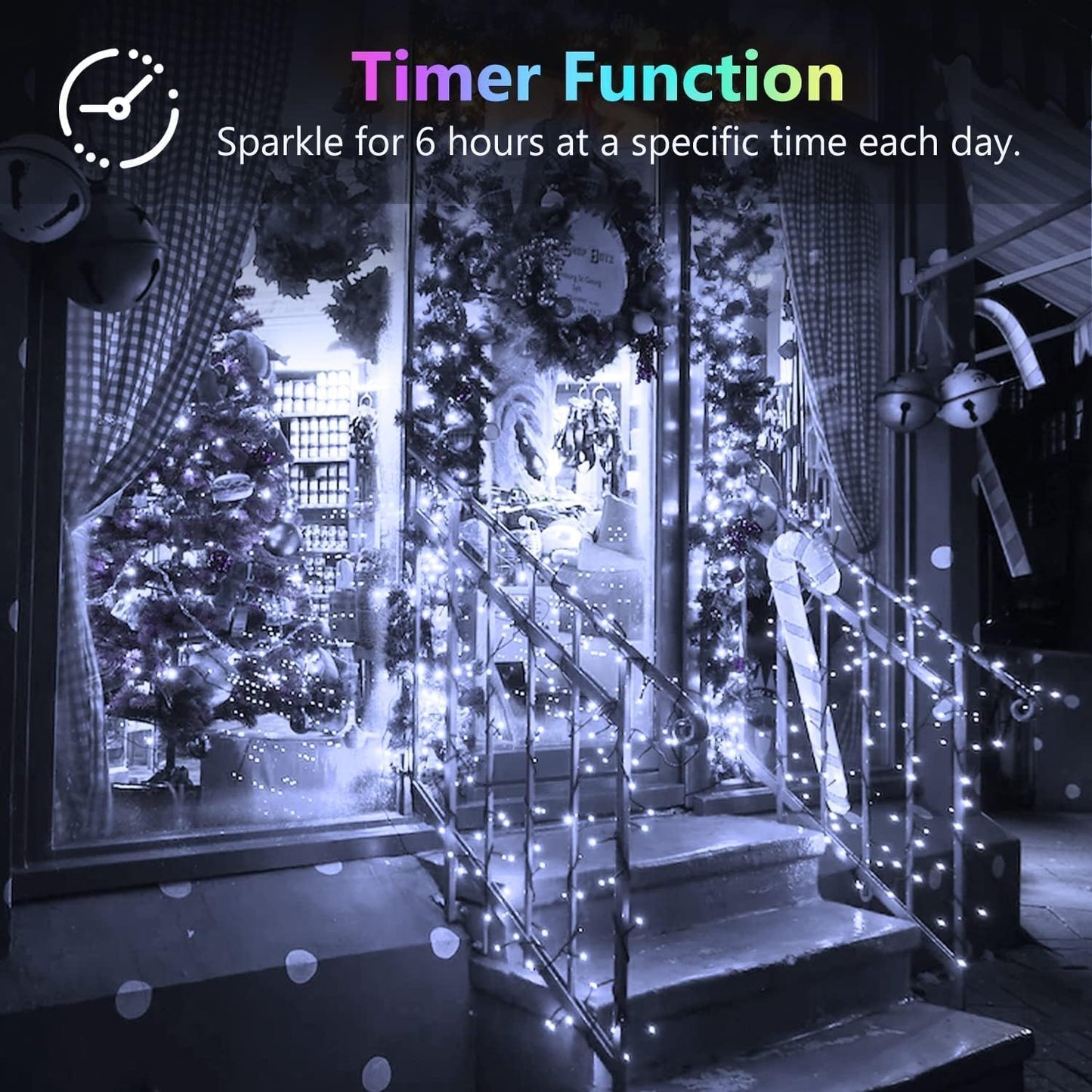 6 Pack Fairy Twinkle Lights Battery Operated, 3 Pack Cool Whie & 3 Pack Warm White Each 20FT 60 LED Waterproof Outdoor Christmas String Light, Fairy Light with Timer for Christmas Decorations