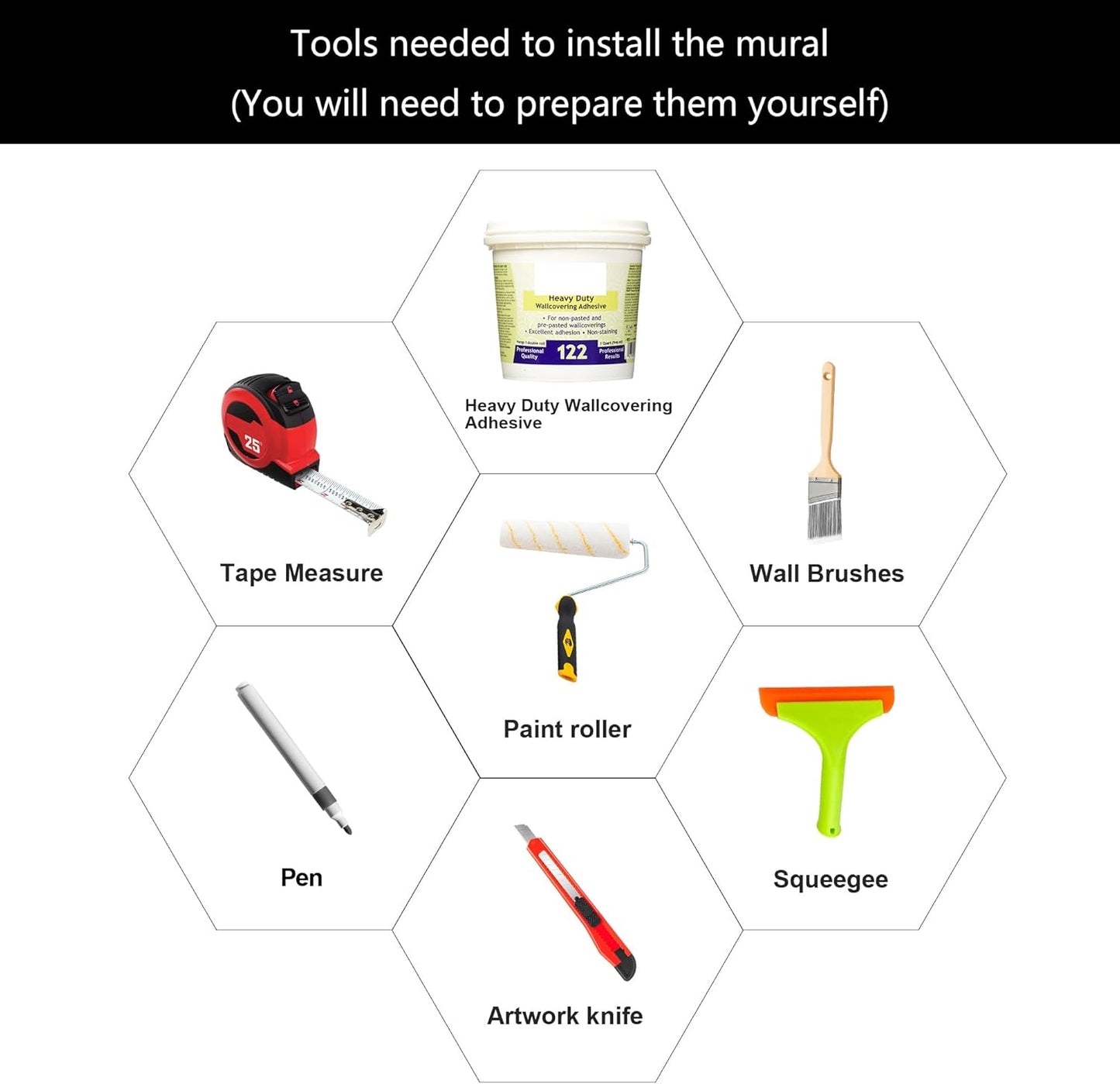 WFBHUA-Black and Gold Floral Wallpaper for Bedroom Vintage Blue Peony Flower Wall Mural (Not Peel and Stick)