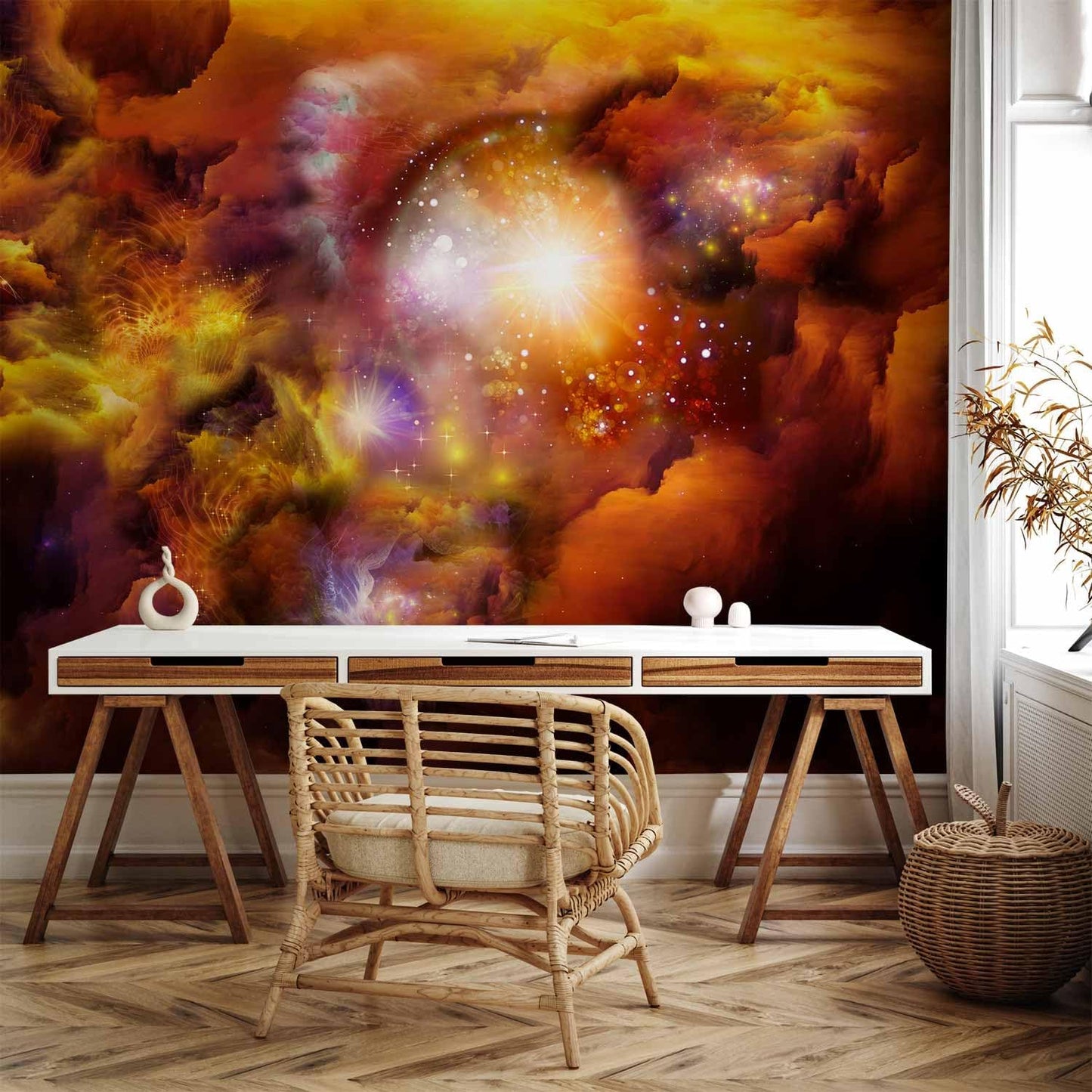 artgeist Wall Mural Cosmos Galaxy 157x110 in - XXL Non-Woven Wallpaper Fleece Wall Decor Photo Print Picture Image Design Home n-A-0027-a-d