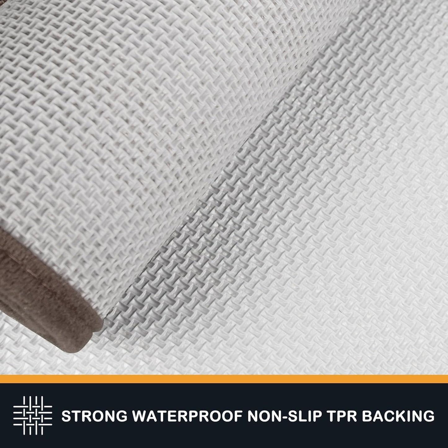 PURRUGS Dirt Trapping Door Mat 32" x 70", Non-Slip/Skid Machine Washable Entryway Rug, Dog Doormat, Super Absorbent Welcome Mat for Muddy Wet Shoes and Paws, Grayish Brown