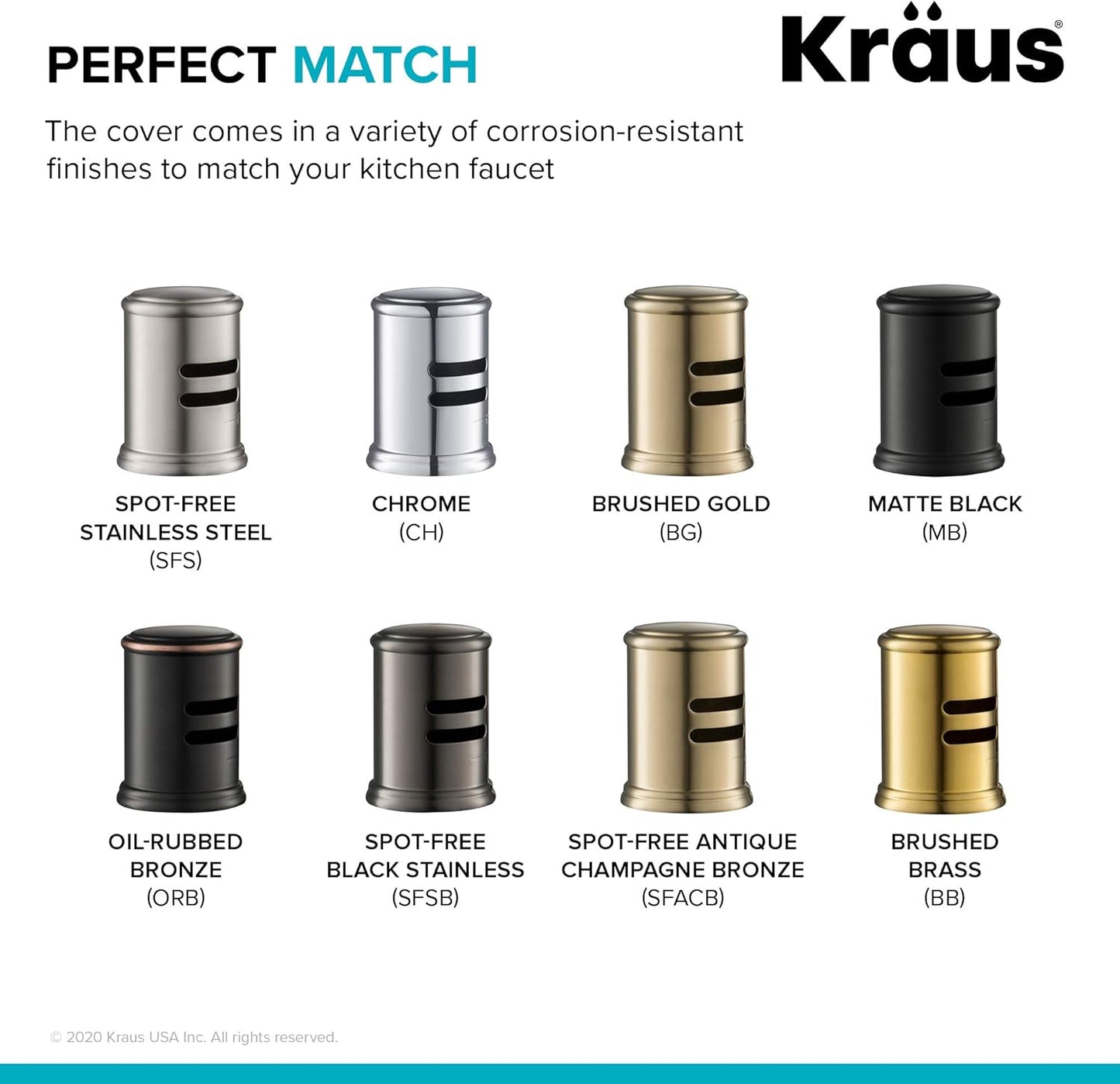 KRAUS Dishwasher Air Gap in Spot Free Antique Champagne Bronze, KAG-2SFACB