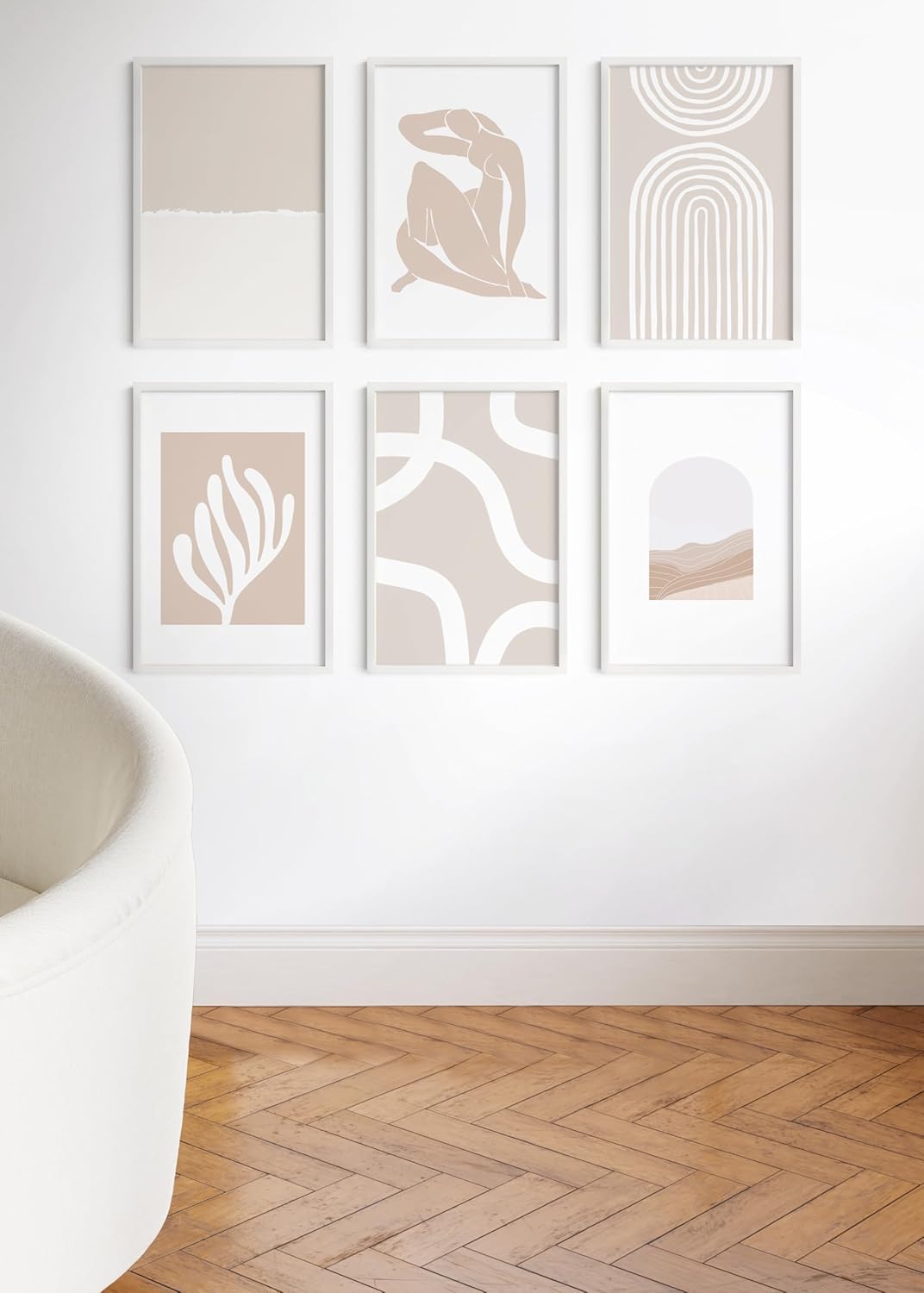 HAUS AND HUES 20x30 White Metal Picture Frames - Features Premium Aluminum, Vertical & Horizontal Hang, Shatterproof Plexiglass - Perfect for Home, Room, Office (20x30 in, White, Set of 25)