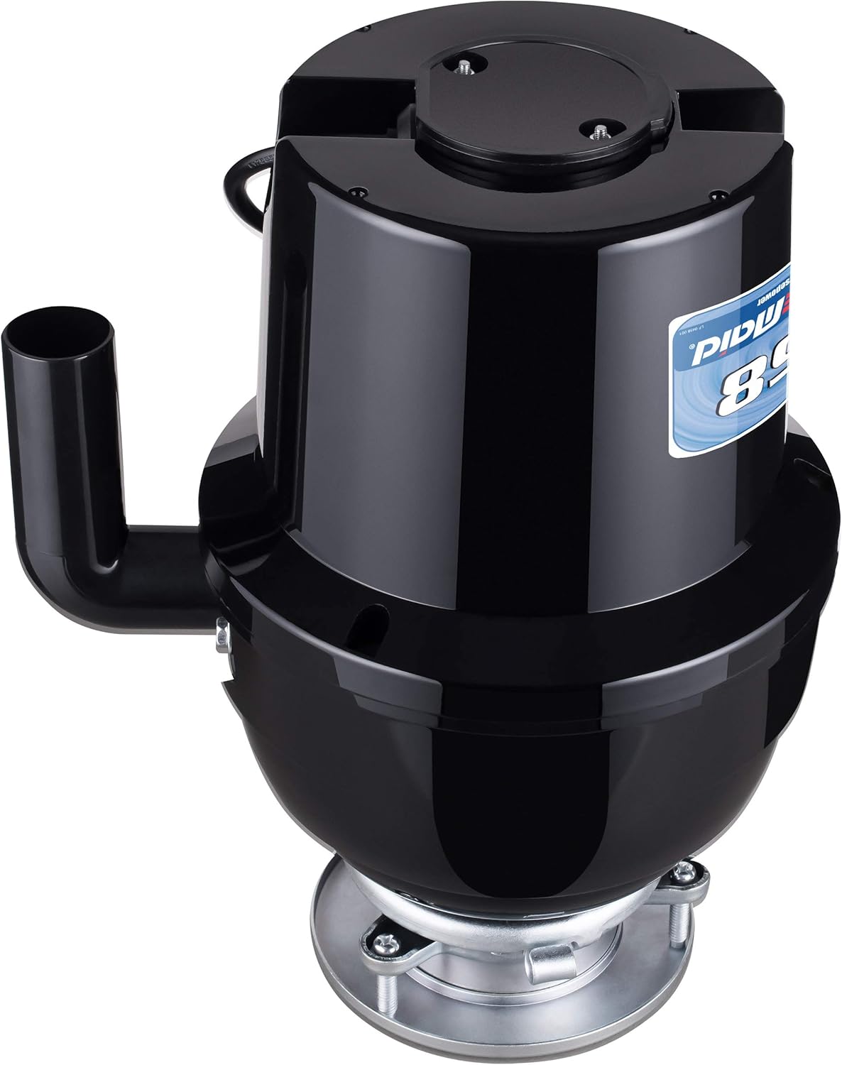 Waste Maid 10-US-WM-458-3B Garbage Disposal Anti-Jam Stainless Steel Food Waste Grinding System, 3/4 HP Deluxe, Black