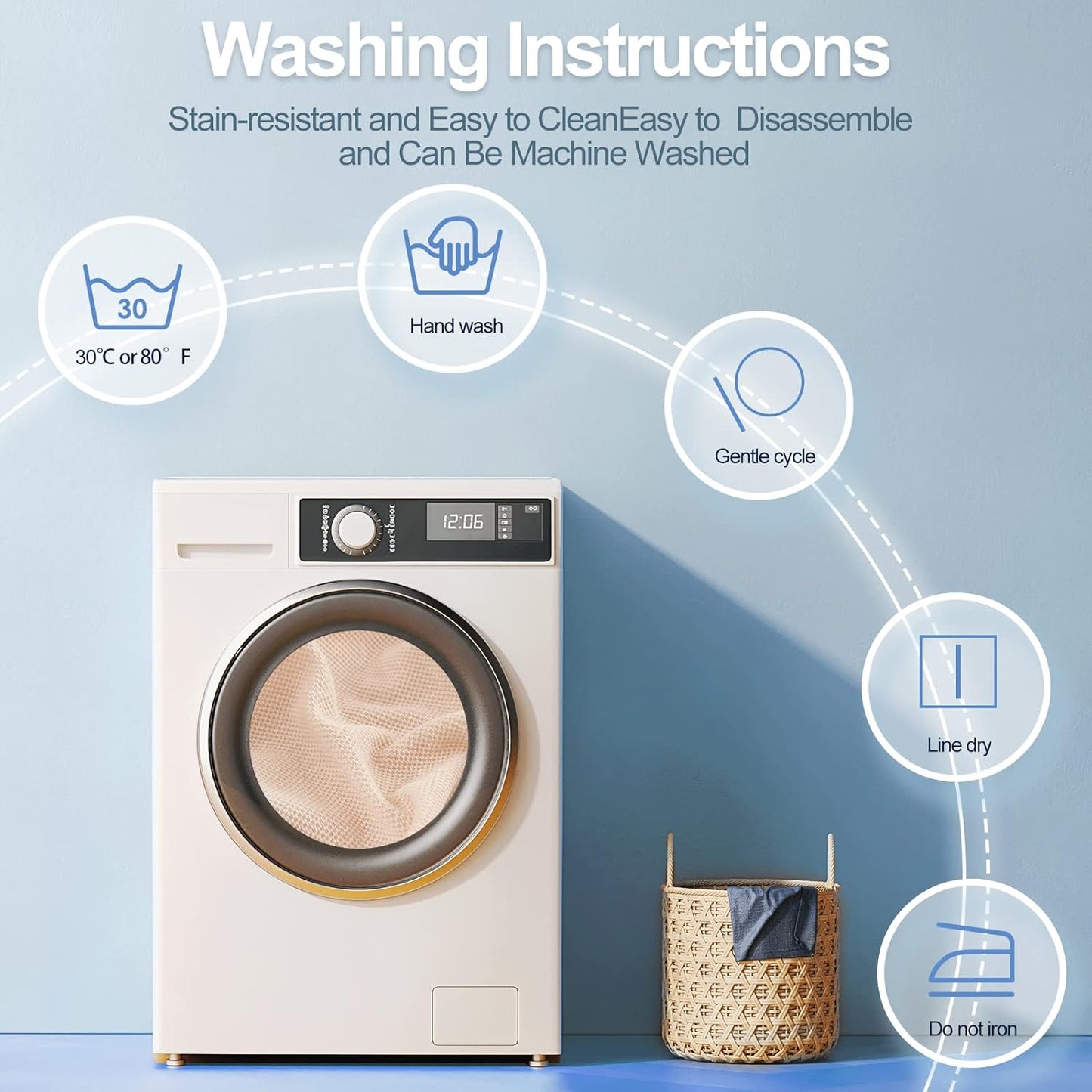 Individual Couch Cushion Covers, Stretch Sectional Couch Covers for L Shaped Sofa, Softer Chenille Sofa Covers for 3 Couch Cushions, Non-Slip Seat Slipcover Protector (3 Piece, Beige)