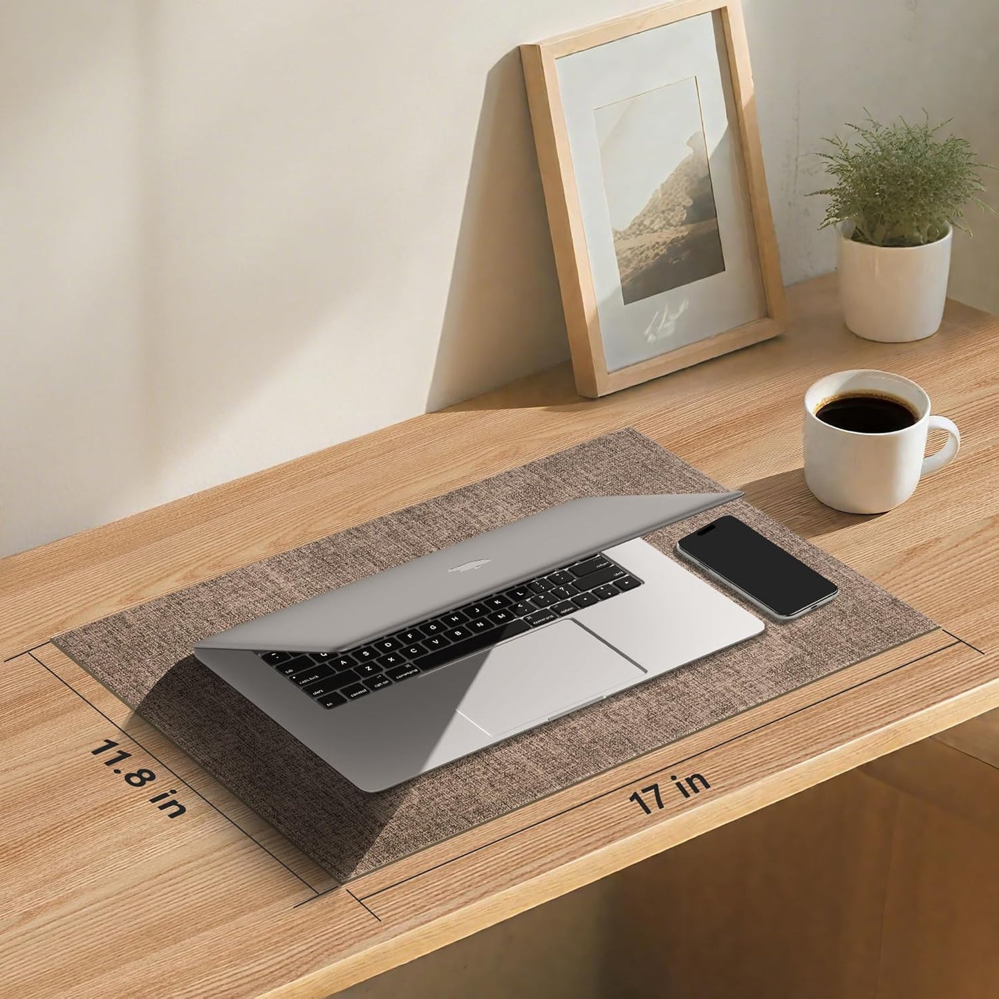 DOLOPL Placemats Set of 12, Reversible Wipeable & Heat Resistant Place Mats, Modern Faux Leather Table Mats for Kitchen, Neutral Waterproof Tablemats for Dining Table Decor, Wedding, Party(Brown)