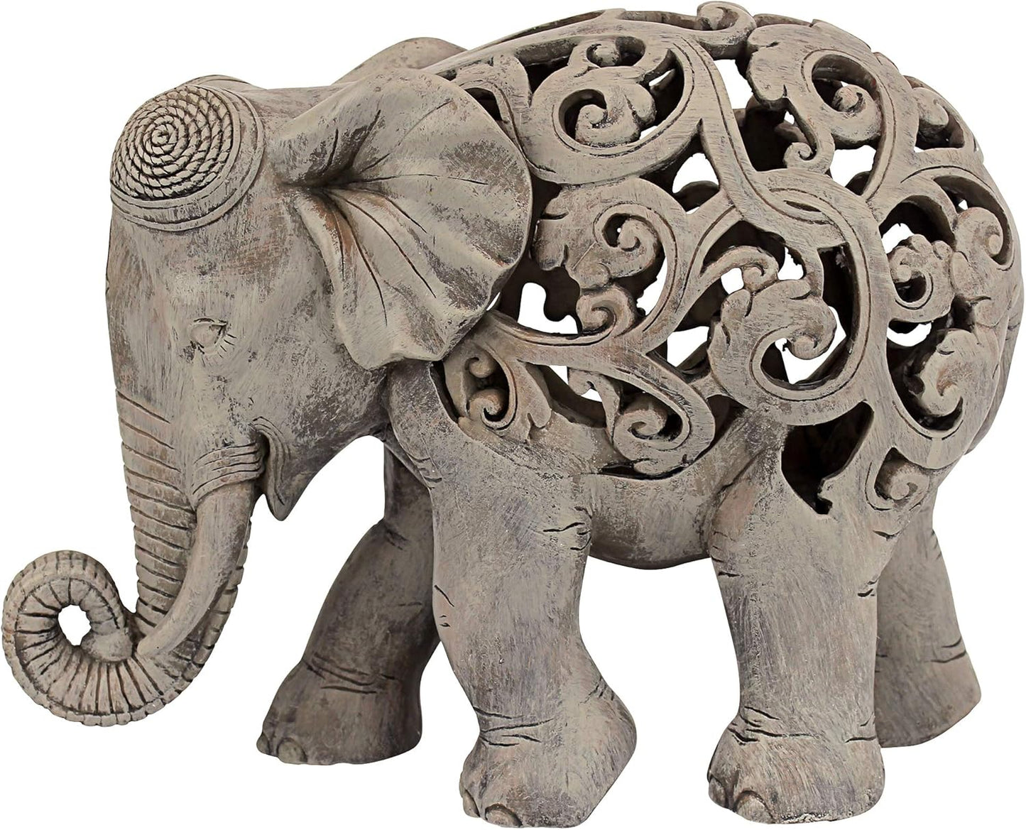Design Toscano Anjan the Elephant Jali Sculpture