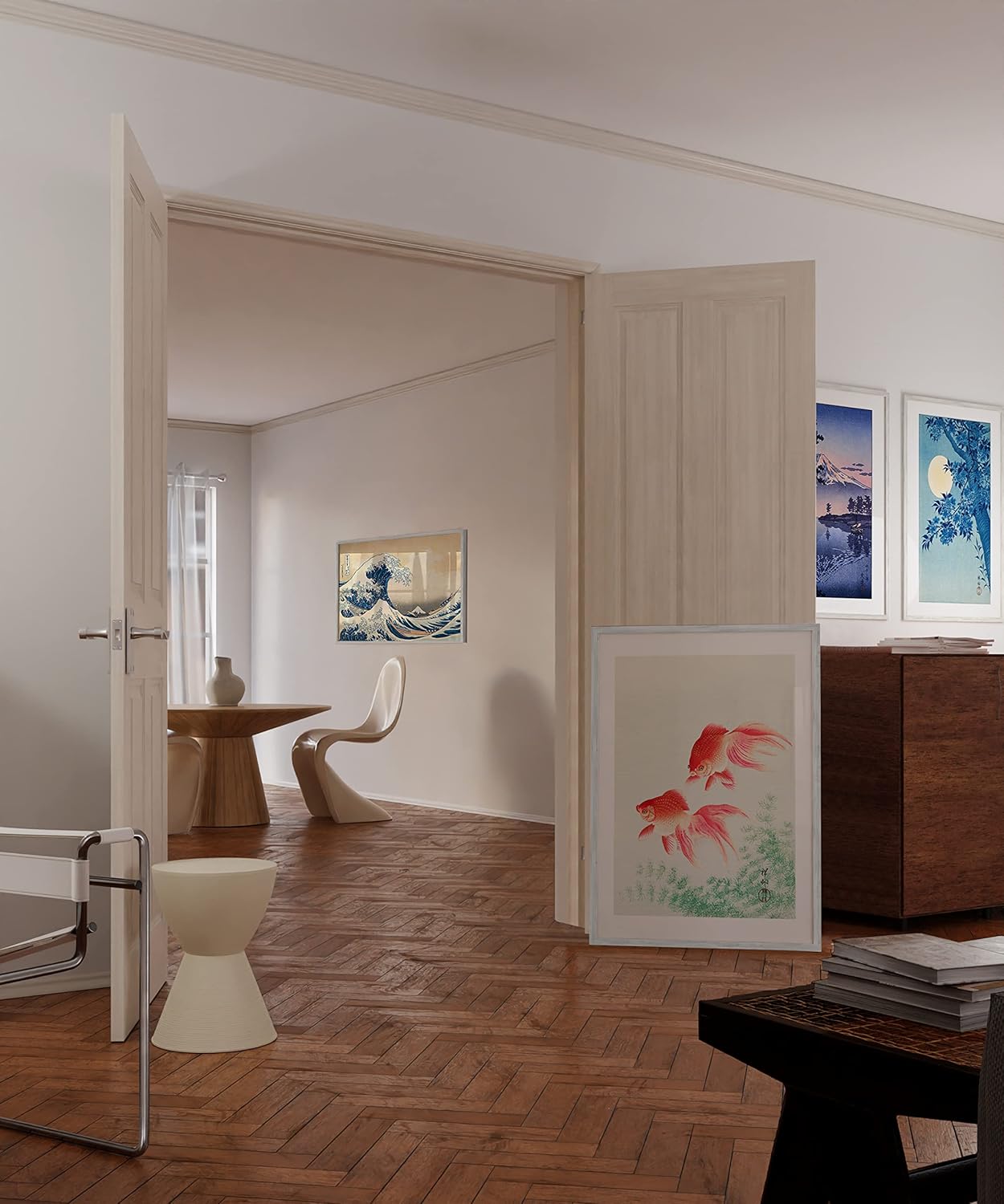 Haus and Hues 24x36 White Oak Wood Picture Frames Set of 15 - Premium Bulk Picture Frames 24x36 Bundle - Elegant Gallery Wall Frame Set for Posters, Art Display - Ideal for Wall Decor in Home & Office