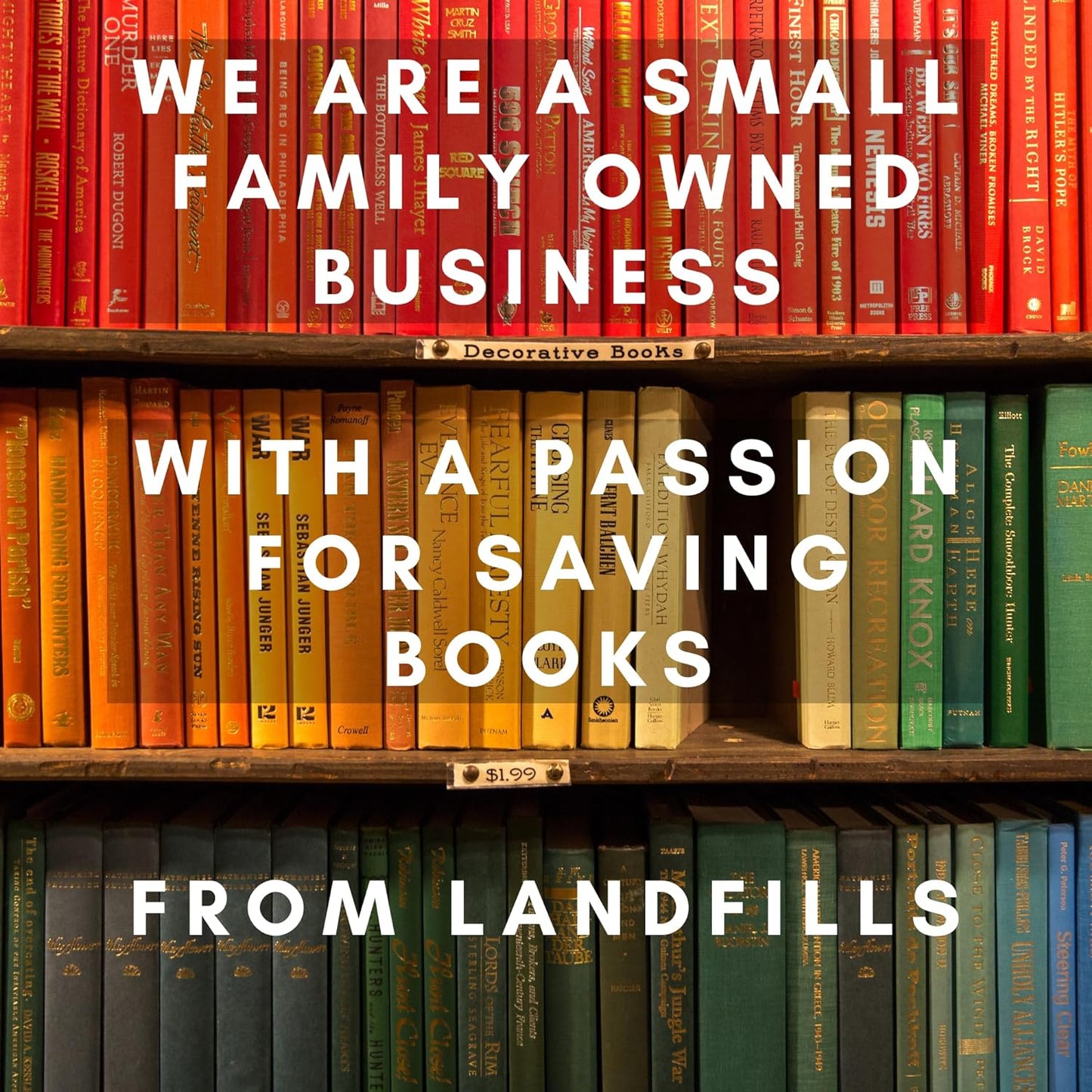 Curated Decorative Books Hardcover Décor Books for Home Décor, Choose Color, Interior Design, Office, Wedding Display, Instant Library, or Staging (Three Feet, White/Creme)