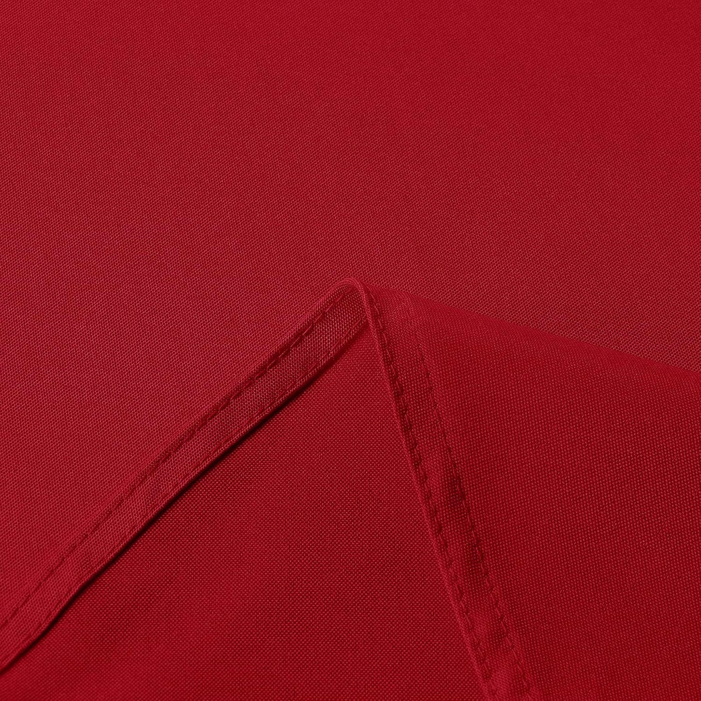 sancua Square Tablecloth - 54 x 54 Inch - Stain and Wrinkle Resistant Washable Polyester Table Cloth, Decorative Fabric Table Cover for Dining Tables, Buffet Parties and Camping, Red