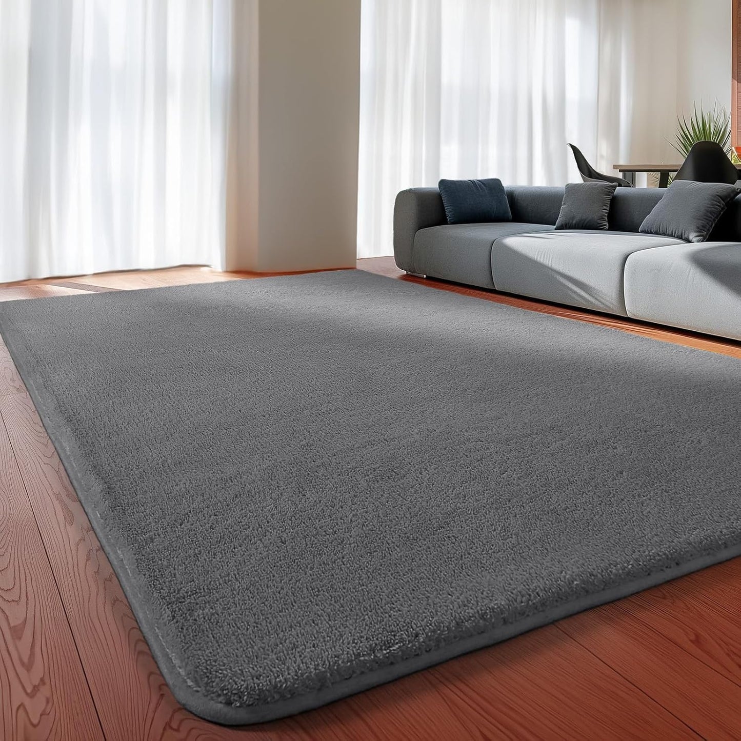 Sour Lemon 5x7 Area Rugs for Living Room, Soft Large Area Rug Fluffy Rugs for Bedroom,Machine Washable Area Rug Non Slip Carpet Rug for Living Room Playroom Kids Room Home Decor