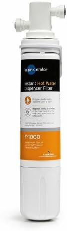 InSinkErator HOT250 Instant Hot Water Dispenser System, Single-Handle Faucet & F-1000S Standard Under Sink Water Filtration System for Instant Hot and Cold Water Dispenser System