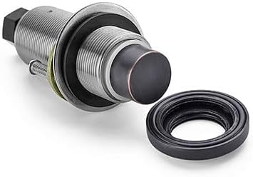 SinkTop Air Switch Kit (Long Full Brass Button) for Garbage Disposal, Cordless Oil Rubbed Bronze