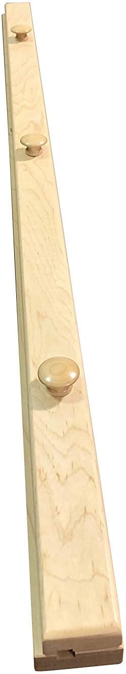 RRD Quilt Hanger for Wall for Display (36") Amish Made Wooden Quilt Rack Wall Mount - Rustic Tapestry Quilt Wall Hangers (Maple Wood, Natural Stain, 36" Long)