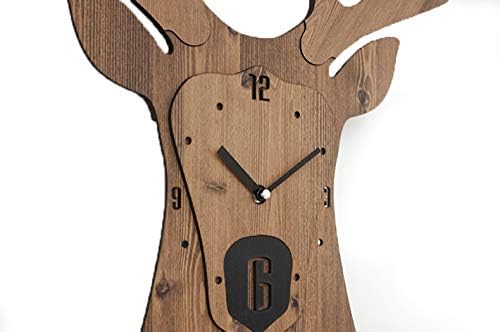 Stephanie Imports Modern Minimalist Reindeer Light Wall Clock