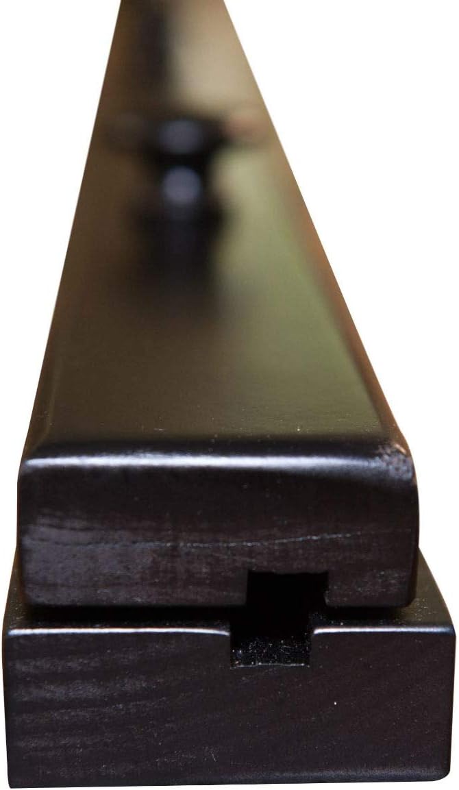 RRD Quilt Hanger for Wall for Display (42") Amish Made Wooden Quilt Rack Wall Mount - Rustic Tapestry Quilt Wall Hangers (Maple Wood, Ebony Stain)