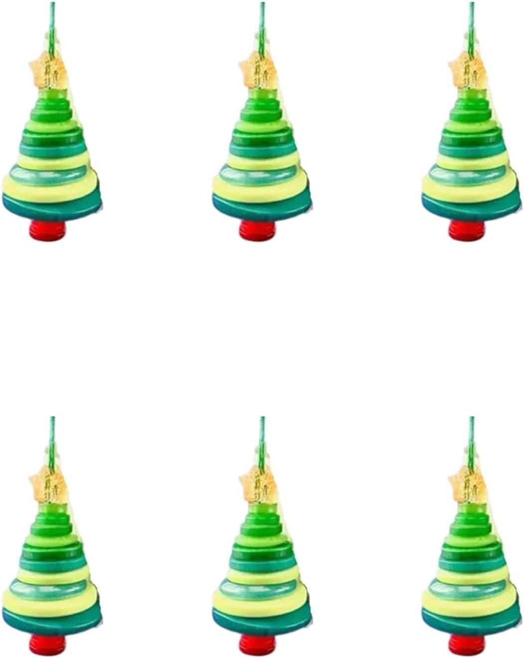 DIY Christmas Button Ornament Making Set - Snowman/Santa/Angel, Fun Holiday Craft Kit for All Ages, Ideal Xmas Tree Hanging Decor & Festive Gifts (6pcs-D)