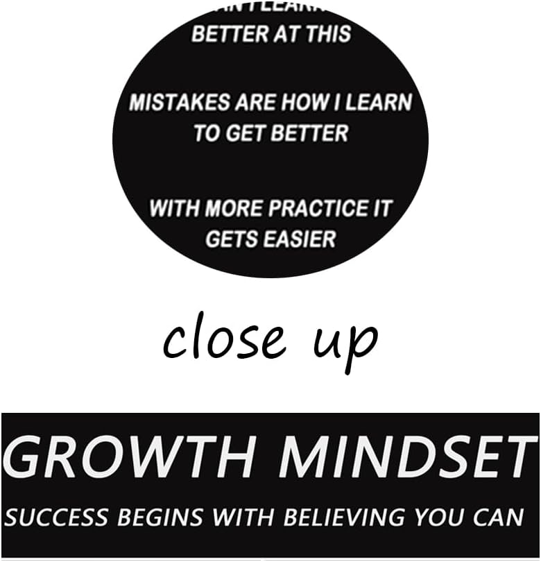Growth Mindset Inspirational Canvas Office Print Wall Art Office Decor Classroom Art Poster Motivational Picture Painting Modern Inspiring Artwork for Living Room Bedroom Home Decor [30''W x 40''H]