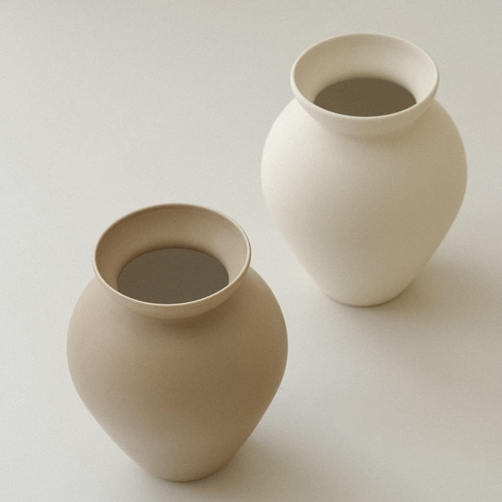 Retro Flower Vase, Crock Milk Can Shape, Flower Arrangement, Nordic Ornament Living Room Decoration, Coconut Café