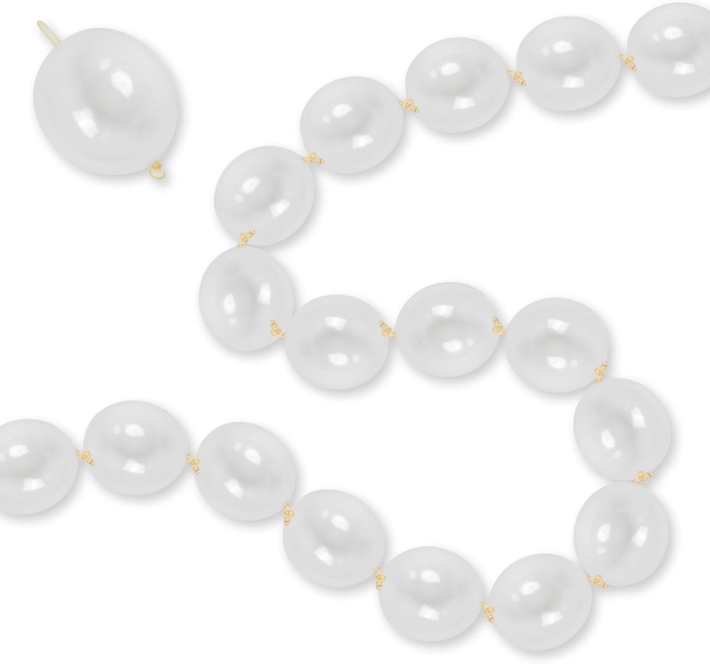 Clear Quick Link Balloons, 100PCS 6 Inch Small Bubble Linking Balloons for Making Balloon Wall Heart Arch, Tails Balloon for Wedding Birthday Baby Shower Engagement Graduation Party Decorations