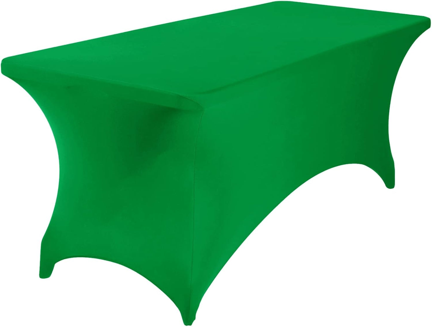 Spandex 6ft Waterproof Table Cover for Party,Wedding, Banquet, and Events(Emerald)