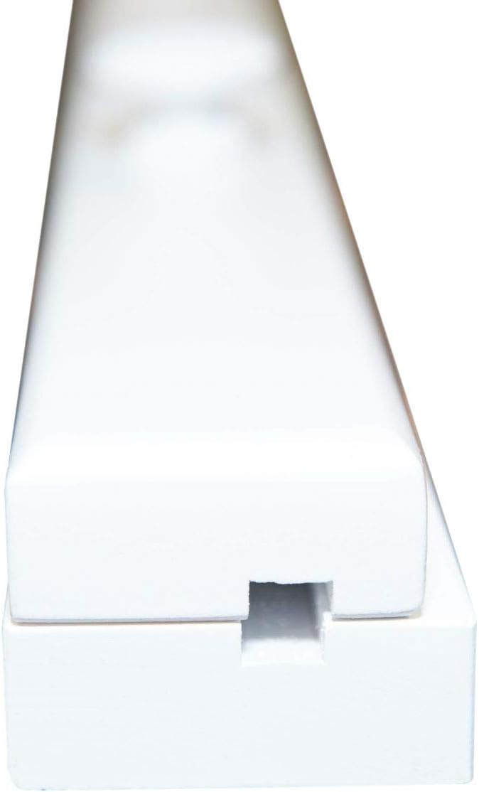 Quilt Hanger for Wall for Display (84') Amish Made Wooden Tapestry Hanger Maple Wood, White Paint, 84' Long