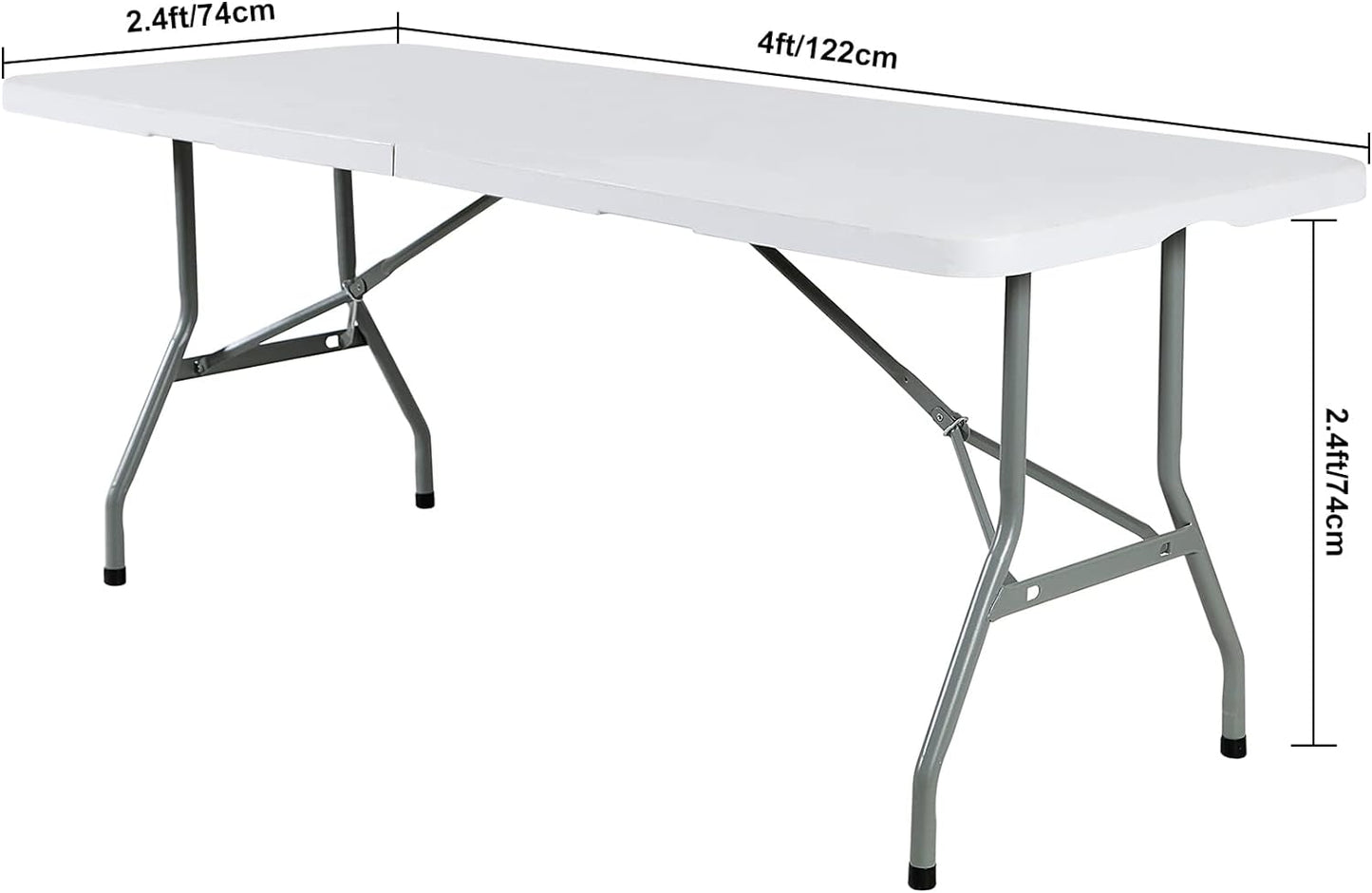 Spandex 4ft Waterproof Table Cover for Party,Wedding, Banquet, and Events(Orange)