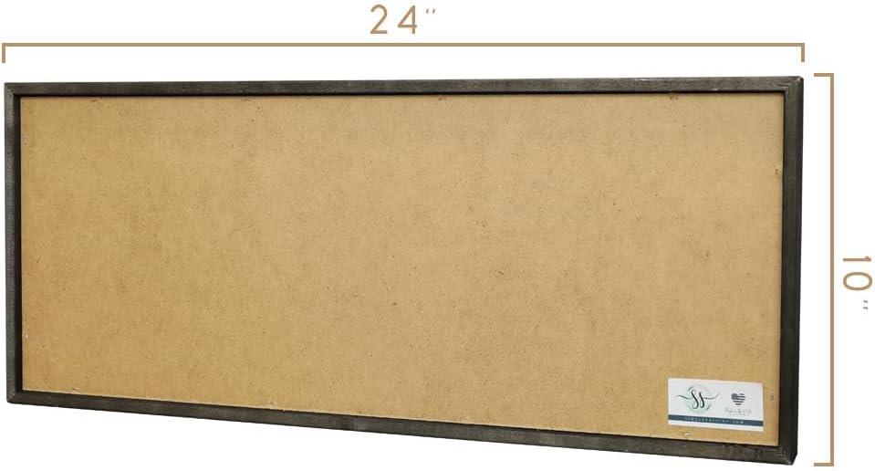 Simply Said, INC Farmhouse Frames What a Wonderful World Wooden Sign, Rustic Framed Wall Art, Inspirational Farmhouse Home Decor, 10 x 24 Inch