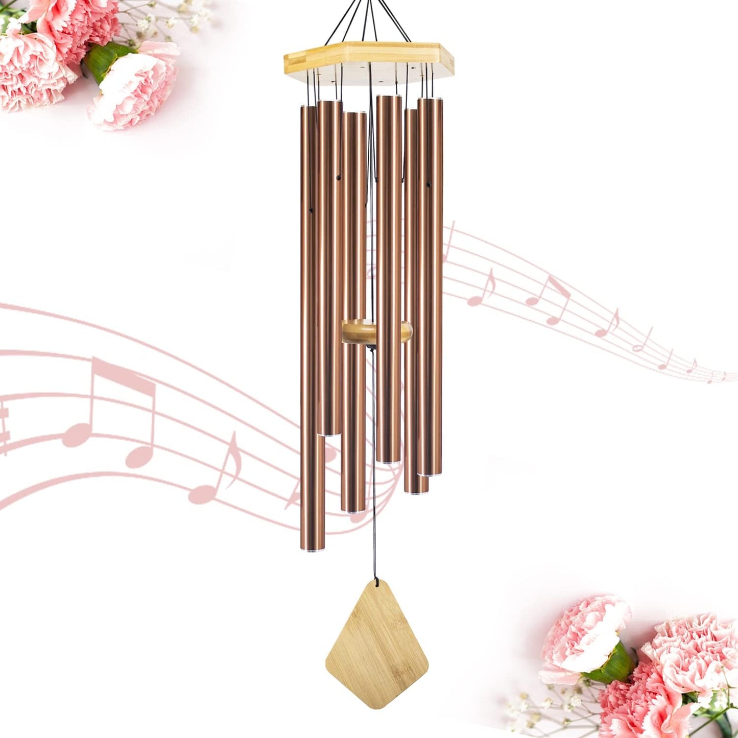 Wind Chimes Outdoor Large Deep Tone, 36 Inches WindChimes Outdoor Memorial Wind Chime for Mom/Housewarming/Christmas, Windchime for Outside Garden, Patio, Home Decor