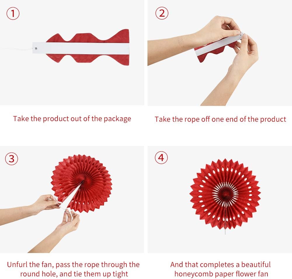 BEISHIDA Blue White Hanging Honeycomb Round Paper Fans Decoration Kit for Baby Boy Shower 1st Birthday Navy Ocean Wedding Under The Sea Theme Photo Booth Backdrops Paper Party Supplies（11packs）