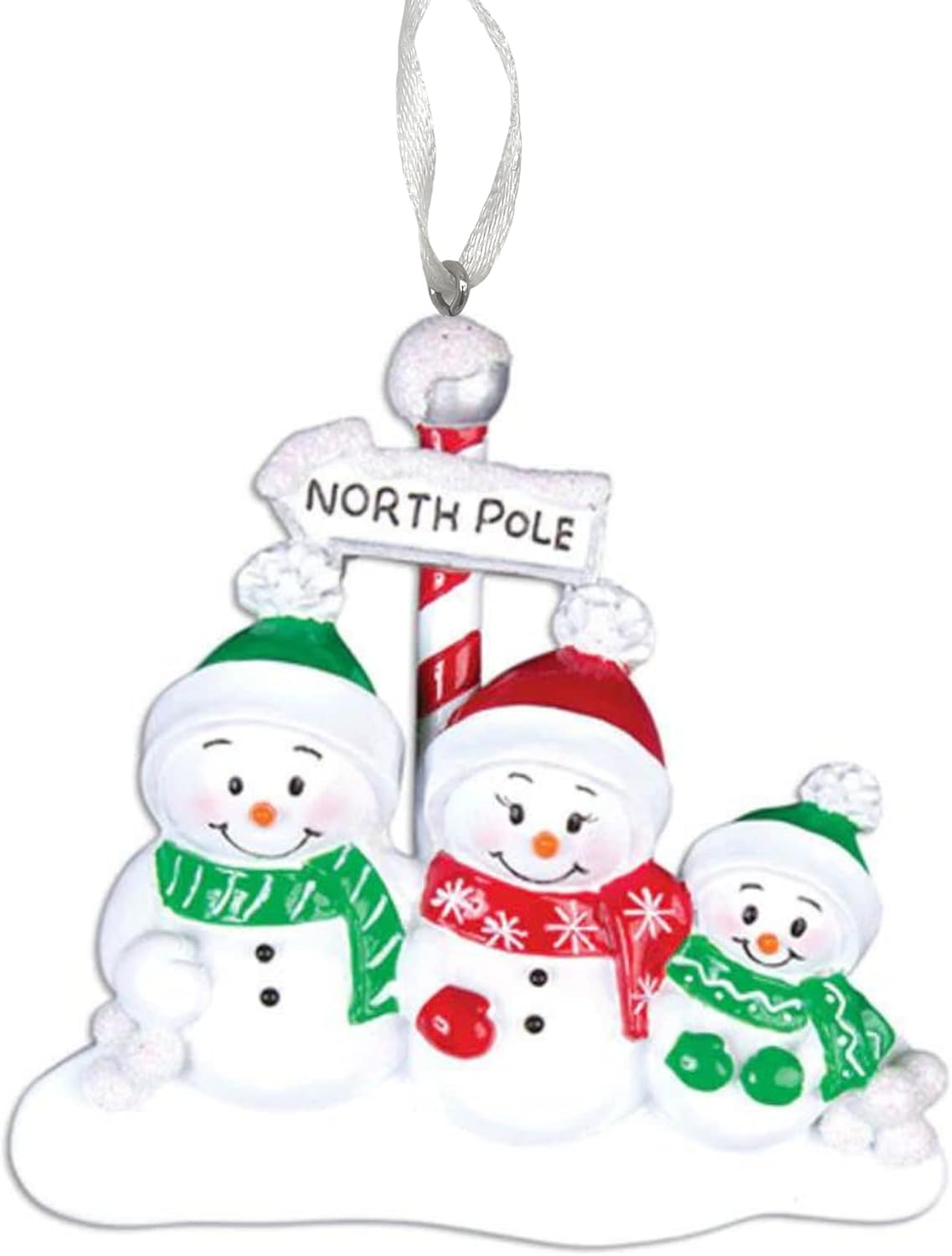 2025 Family Christmas Ornament – Personalized Ornament for Families – Custom Snowman Family Ornament – Holiday Tree Decoration Keepsake Gift (Snowman Family of 3)
