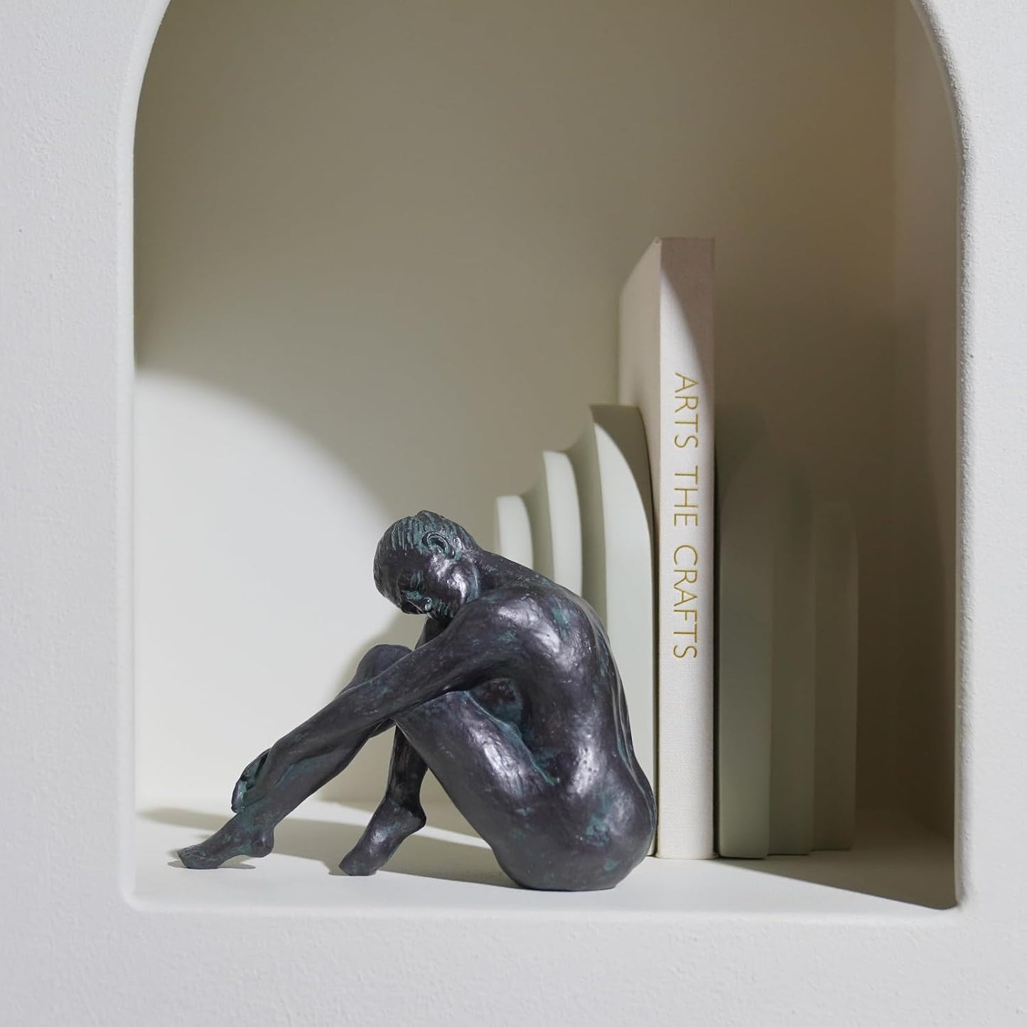 Guichifun Yoga Dancer Statue Home Decoration - Resin Bronze Sculpture Modern Creative Home Garden Statue Handicrafts Art Ware Décor Office Room or Outdoor Gifts 7.8 x 3 x 5.8 Inch