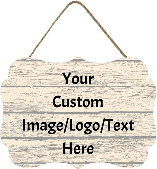 Personalized Custom Wooden Signs with Any Text Name for Home Door Man Cave Bar Family Farmhouse Decorative Home Kitchen Rustic Wall Decor