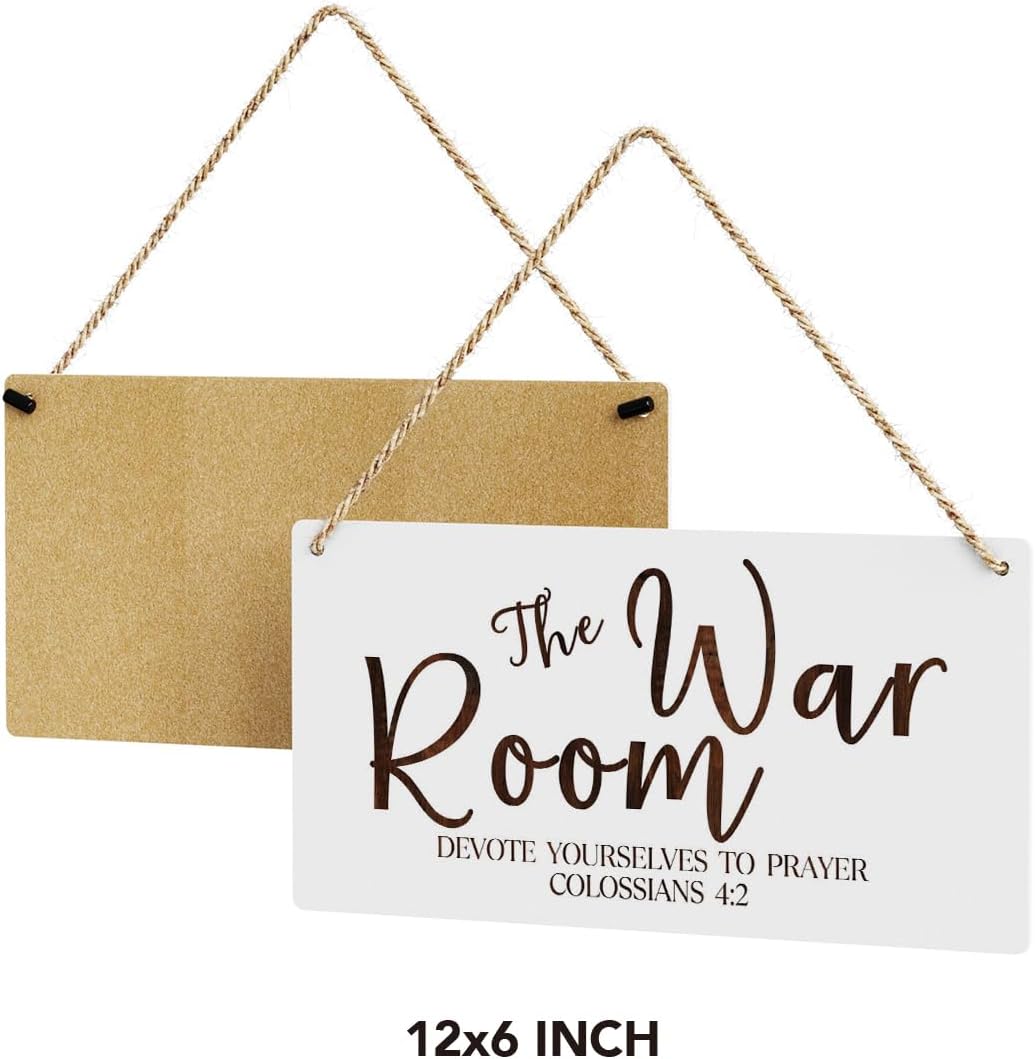 Rustic War Room Decor Christian Decor Bible Verse Wood Decor Sign Regalos Cristianos Para Mujer Scripture Printed Wood Sign Wall Art Religious Gifts Faith Based Gifts