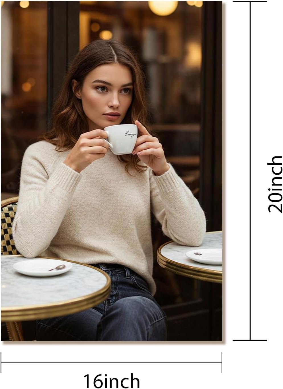 GZZFXXD Personalized Custom16''x20'' Canvas Prints with Your Photo/your Image Large Wallart Wall Decor for Bedroom Dining room Living room Children's room(Unframed)