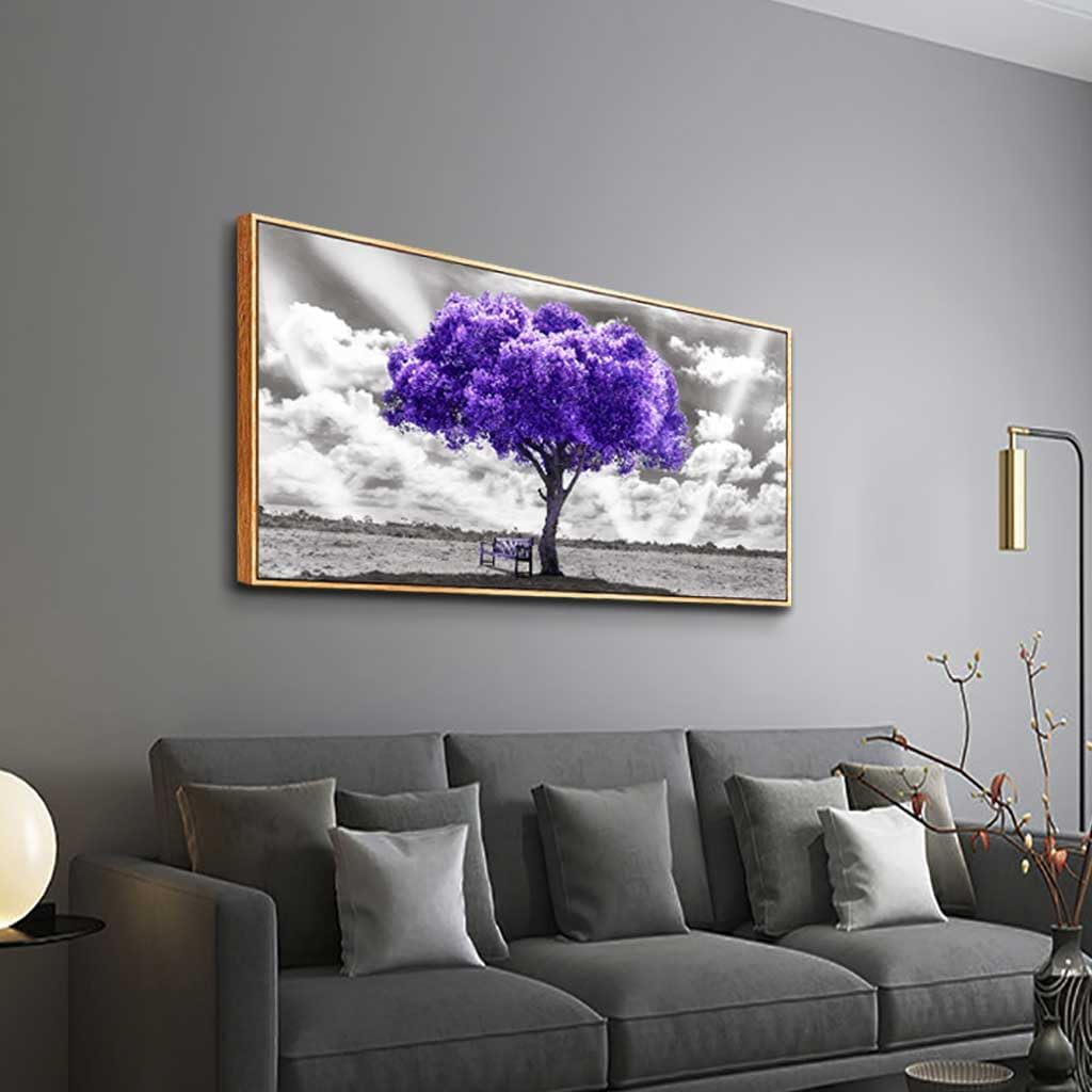 hyidecorart Abstract Black and White Wall Painting Wood Framed Canvas Wall Art For Living Room Large Size Wall Decor For Bedroom Wall Decoration Office Wall Pictures Artwork Ready to Hang 20" x 40"