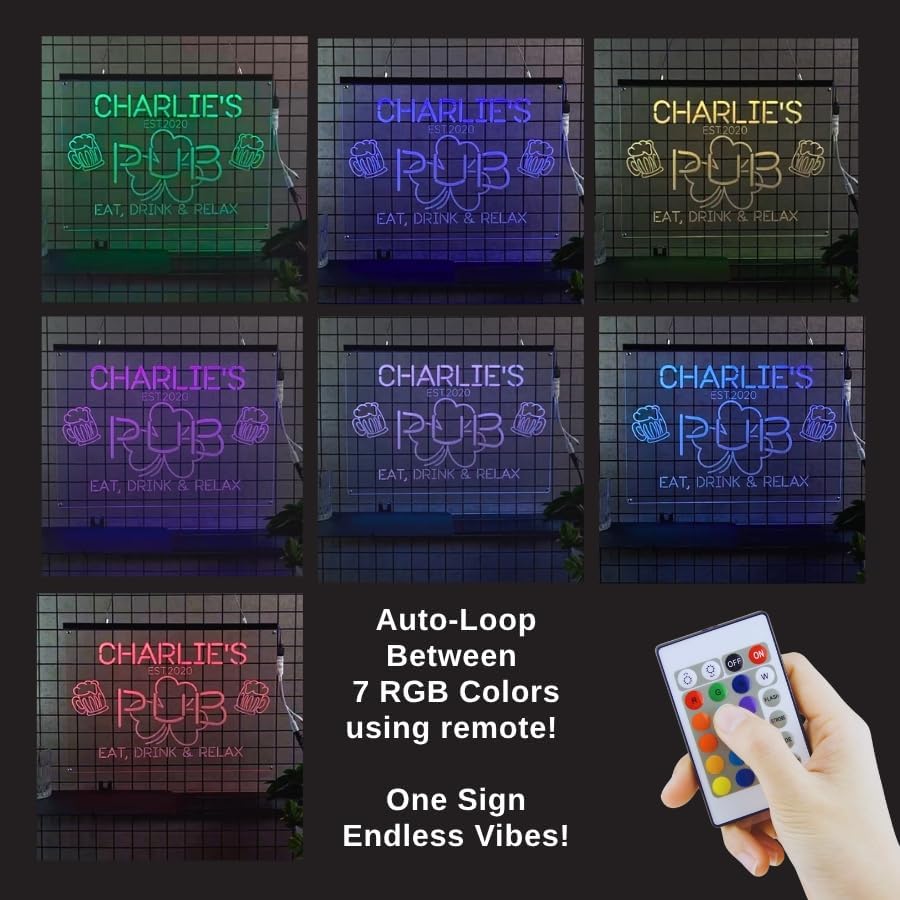 Personalized Pool Side Bar & Grill Neon Sign, Custom LED Light for Backyard Patio, Outdoor Bar Decor, Fun Gift for BBQ & Beer Lovers