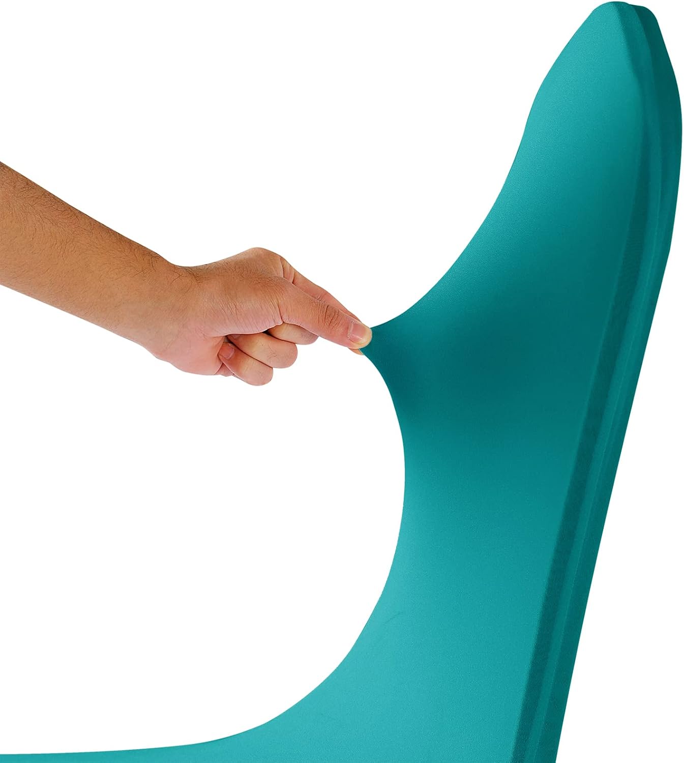 Spandex Chair Covers, 12PCS, Washable Protector for Living Room, Party, Banquet, Wedding, Hotel (Turquoise)