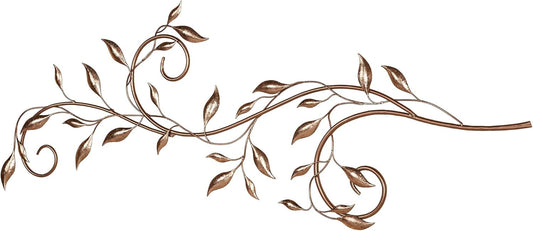 Touch of Class Flourishing Foliage Leafy Branch Wall Art Rose Gold