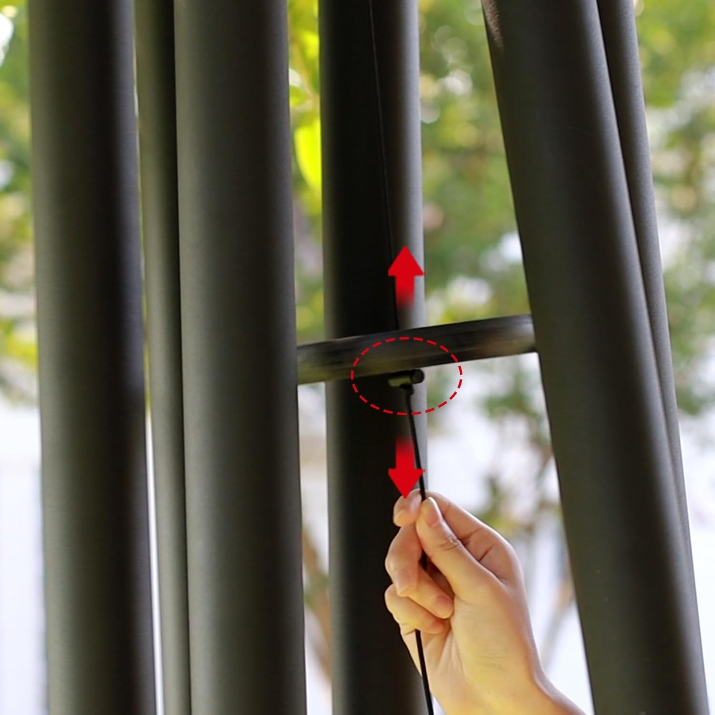 ASTARIN 65 in Wind Chimes for outisde - Extra Large Outdoor Handcrafted WindChimes,Deep Tone Metal Chimes for Garden Decor, Large Windchimes Deep Resonance, 2.27in Tubes Weather-Resistant, Black