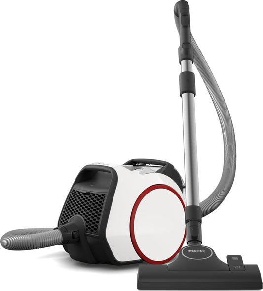 Miele Boost CX1 PowerLine SNRF0 Bagless Canister Vacuum Cleaner in Lotus White, Compact