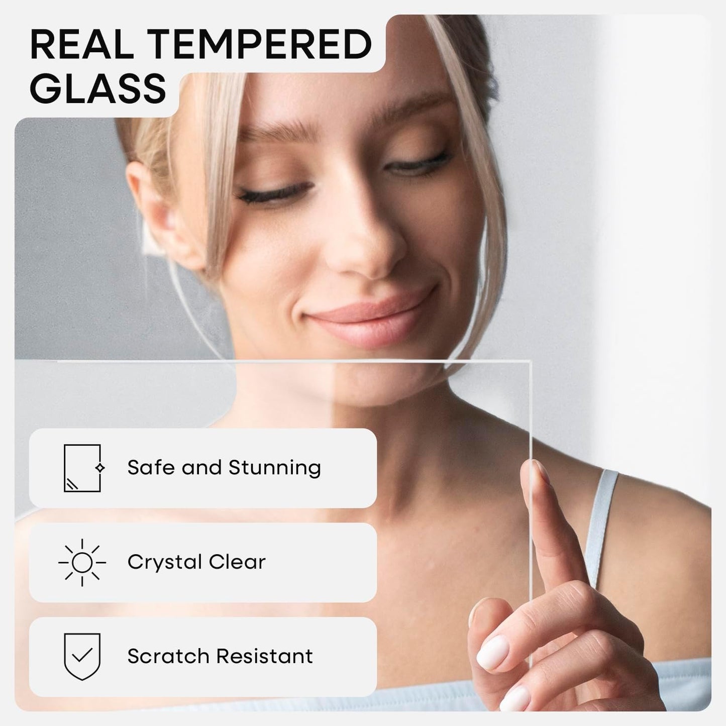 Homeforia 20x28 Picture Frame White, High End Oak 20 x 28 White Wood Poster Frames with Mat 14 by 22 Photo, 20x28 Wooden Frame Matted to 14x22, 28x20 Hanging Frames, Tempered Glass, Wall Kit, Set of 1