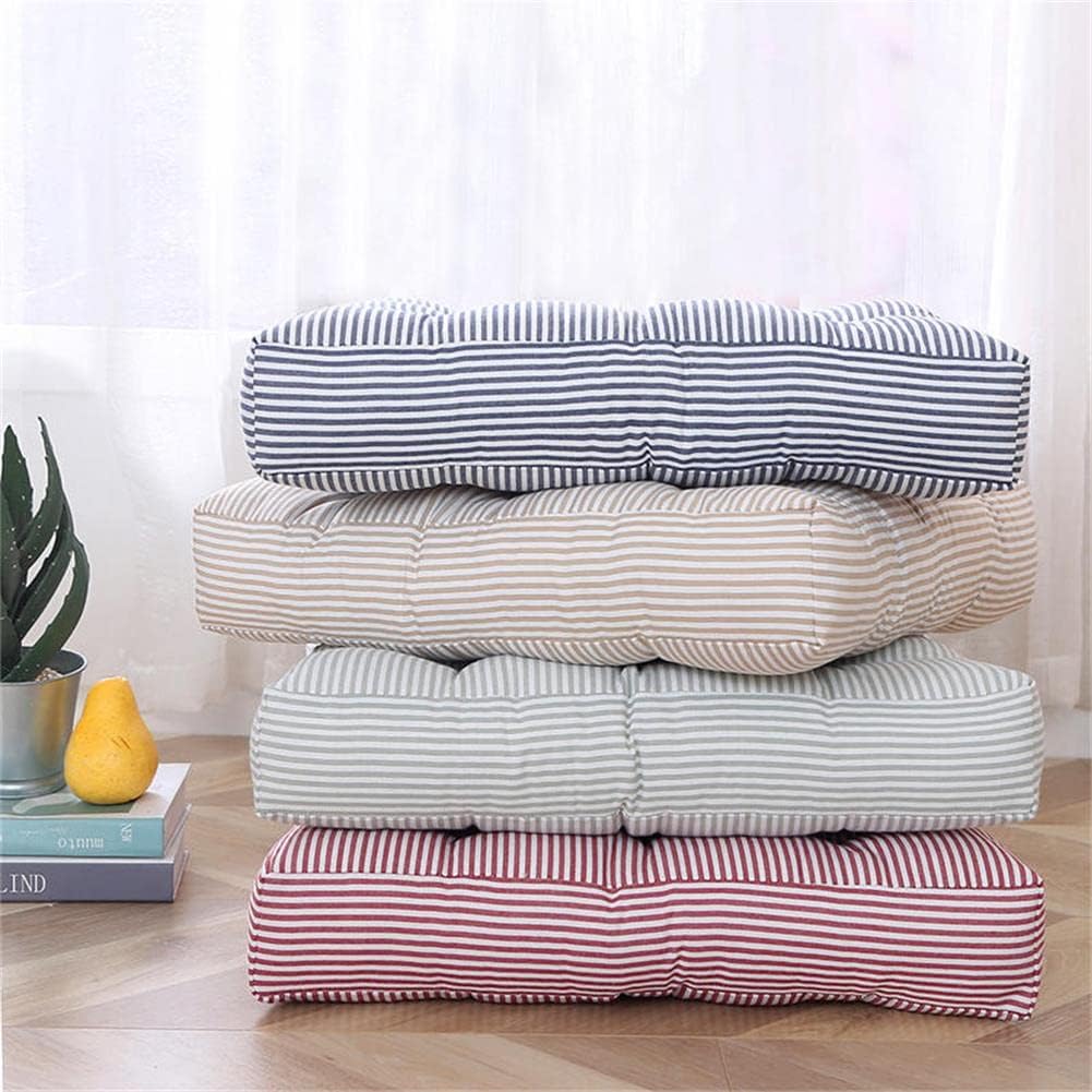 Tiita Chair Cushions 22"x22" Square Windows Pad for Adults Seating Pillows Set of 2, Green