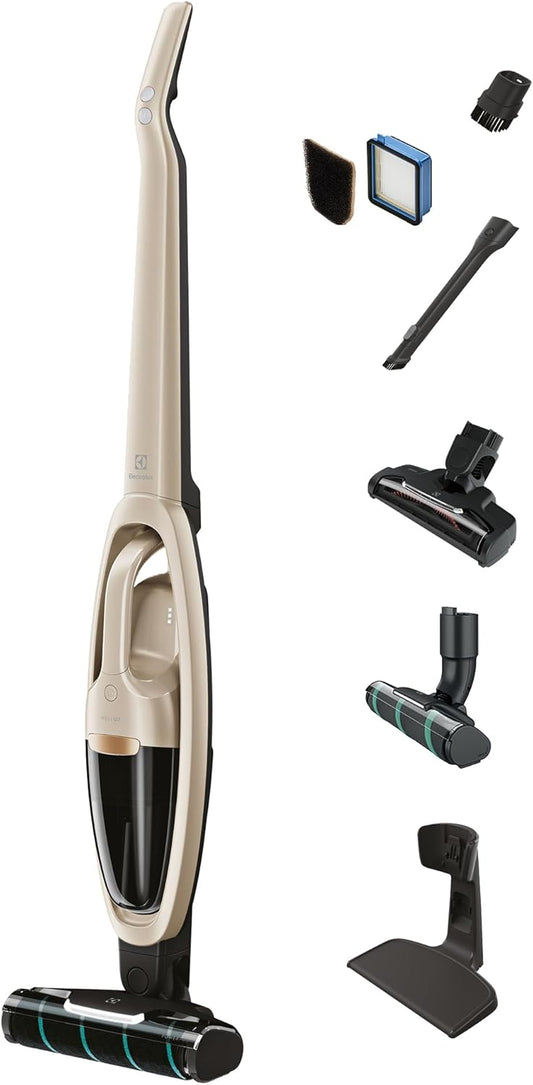 Electrolux WellQ7 Hard Floor Cordless 2-in-1 Vacuum with PowerPro Roller for Hard Surfaces, 50-Minute Run Time, 2 Power Modes, Soft Sand
